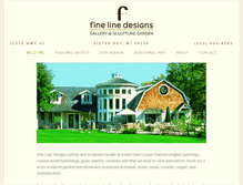 Tablet Screenshot of finelinedesignsgallery.com